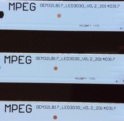 KIT DE LED PARA TV / SPECTRA LVW320CS0T E180V3 / ZM-G-01 4C-LB320T-ZM5 49H 09933 M0038 AS / ZM-G-01 4C-LB320T-ZM5 49H 10709 M0038 AS / ZM-G-01 4C-LB320T-ZM5 49H 10566 M0038 AS / 0EM32LB17_LED3030_V0.2_20140317 / MODELO 32-HDSP - Imagen 2